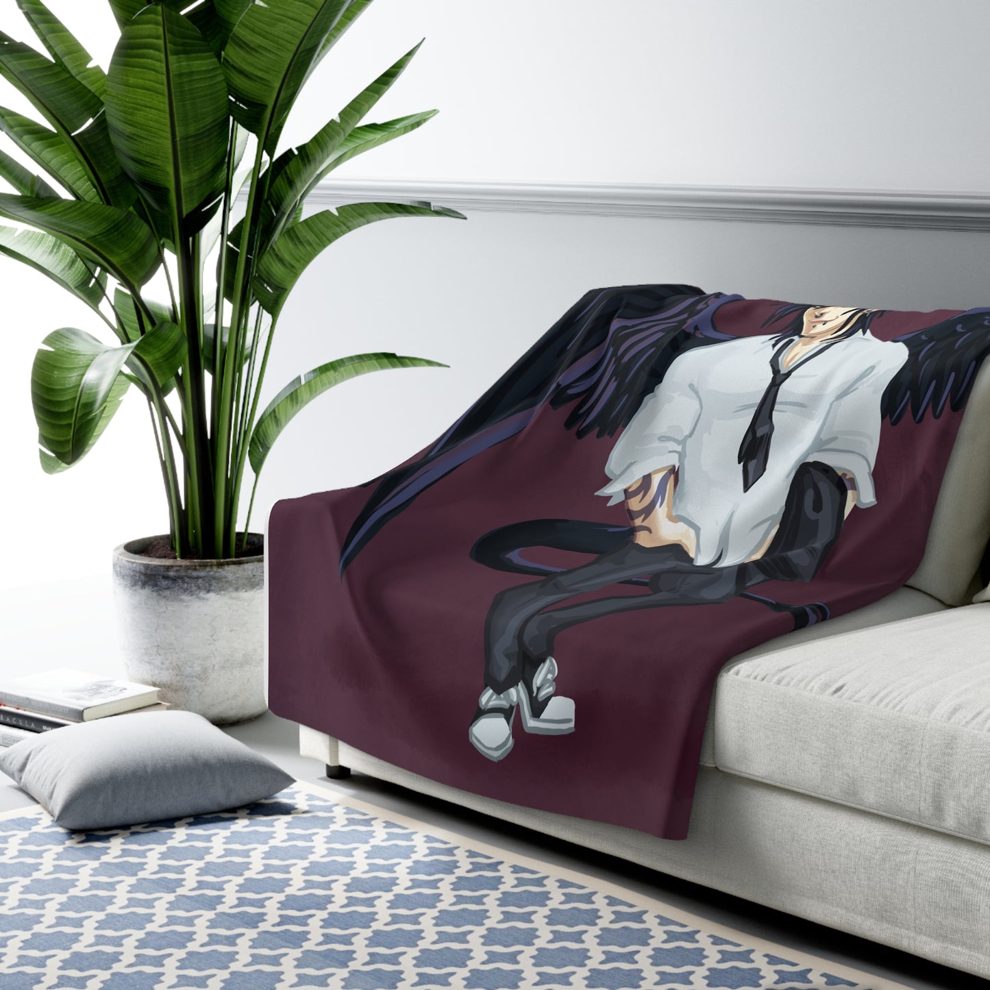Cassandra Featherstone x Phantom Dame 'Oriel' (Discordia University) Sherpa Fleece Blanket