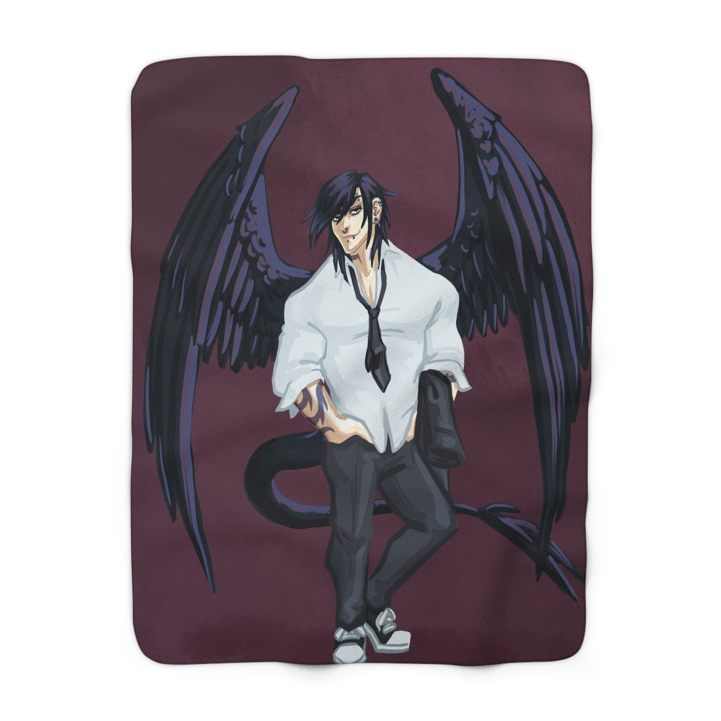 Cassandra Featherstone x Phantom Dame 'Oriel' (Discordia University) Sherpa Fleece Blanket