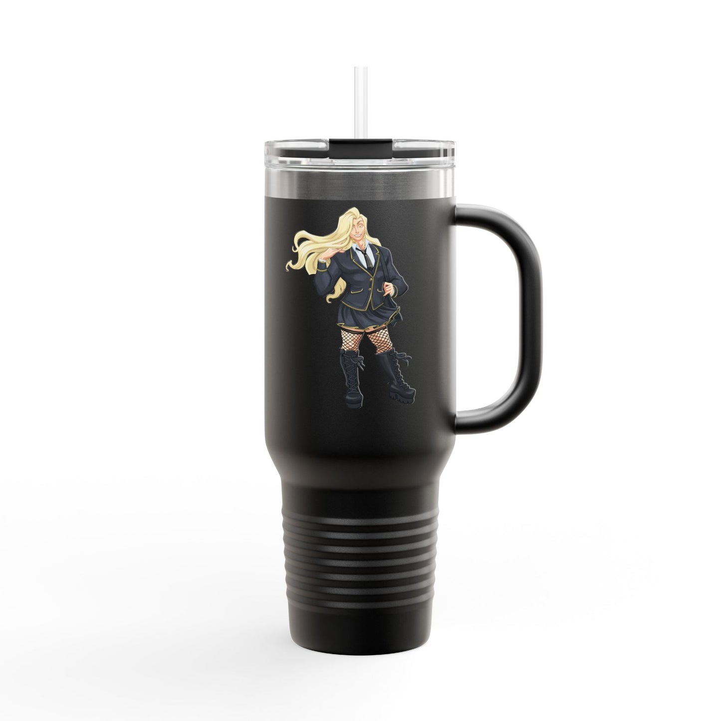 Cassandra Featherstone x Phantom Dame 'Xerxes' (Discordia University) Insulated Travel Mug, 40oz