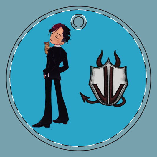 KitKat & Dottie (Cassandra Featherstone x Phantom Dame) Discordia Ceramic Christmas Ornaments