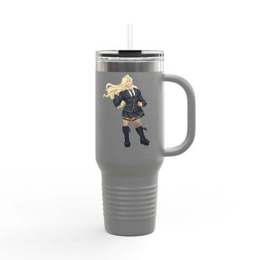 Cassandra Featherstone x Phantom Dame 'Xerxes' (Discordia University) Insulated Travel Mug, 40oz