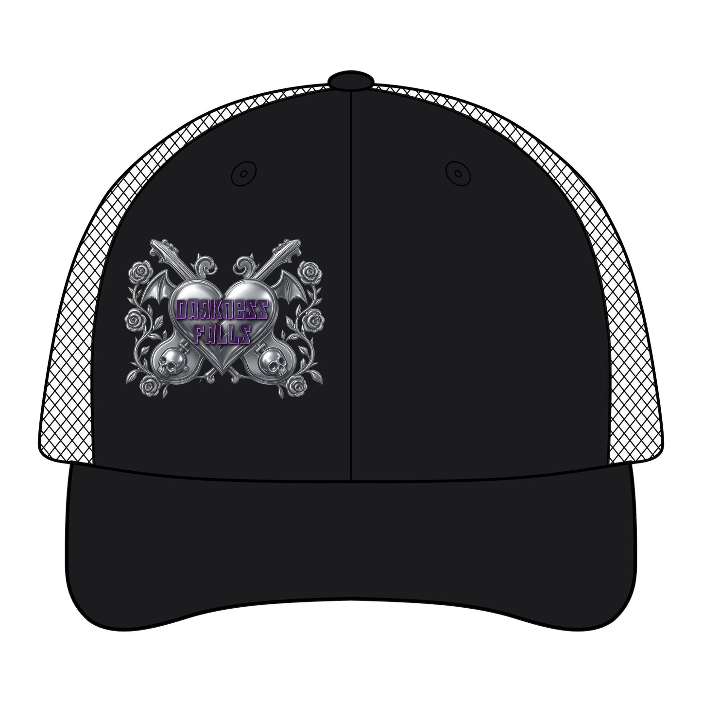 Darkness Falls COM Sandwich Trucker Cap