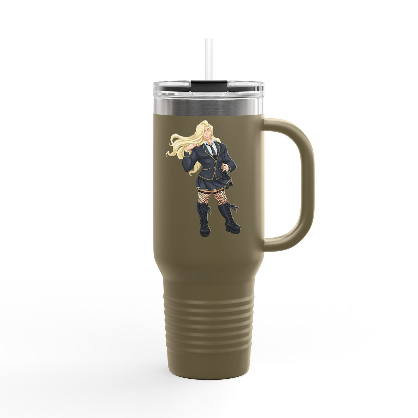 Cassandra Featherstone x Phantom Dame 'Xerxes' (Discordia University) Insulated Travel Mug, 40oz