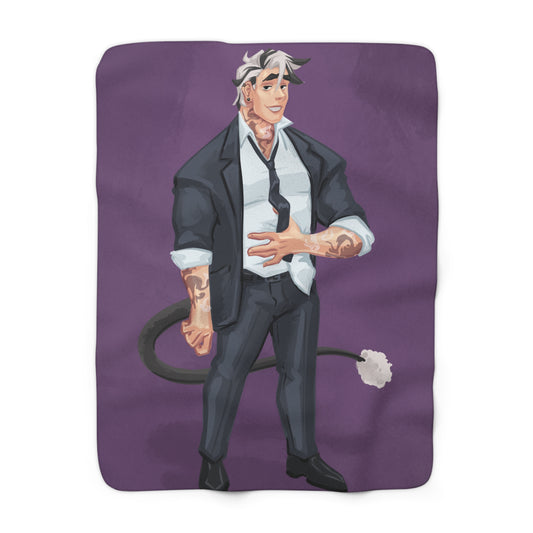 Cassandra Featherstone x Phantom Dame 'Salem' (Discordia University) Sherpa Fleece Blanket