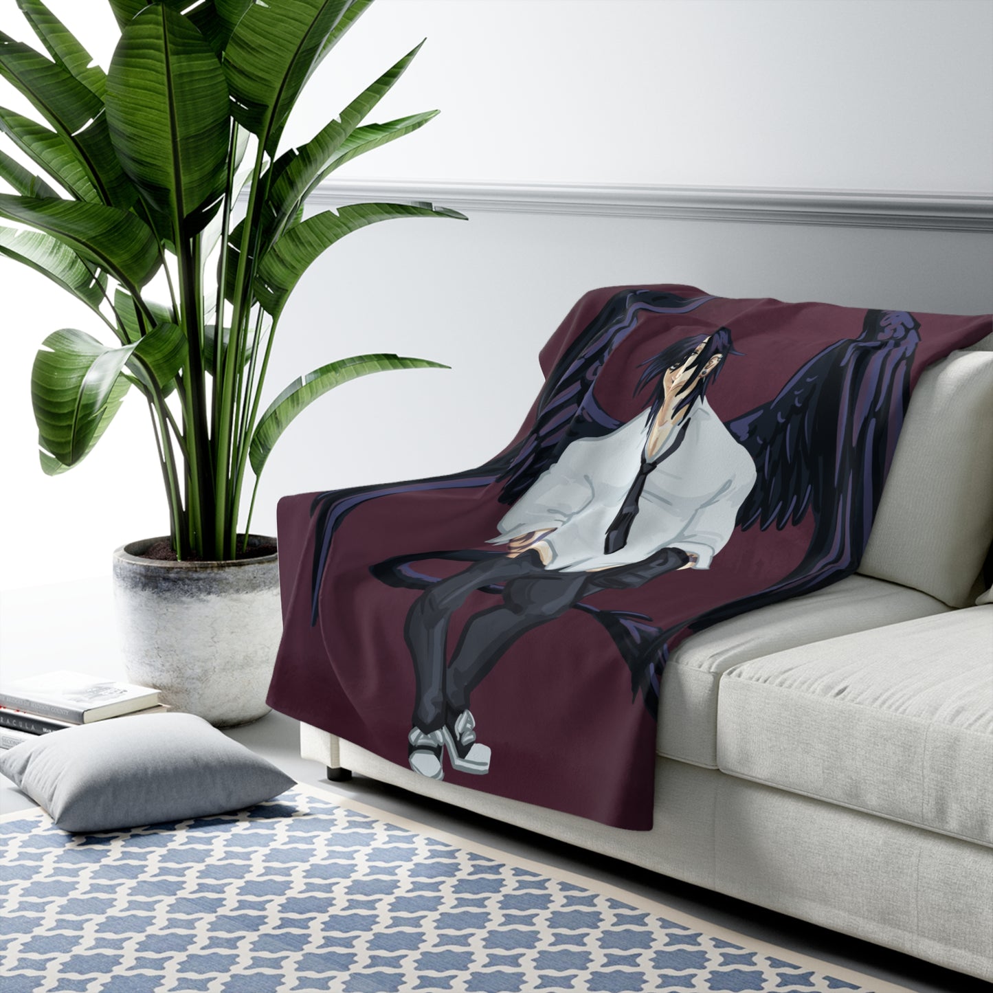 Cassandra Featherstone x Phantom Dame 'Oriel' (Discordia University) Sherpa Fleece Blanket