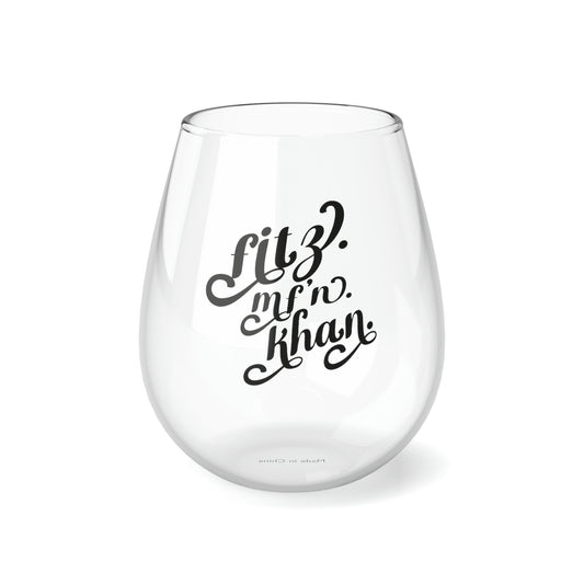 Fitz MF'N Khan Stemless Wine Glass, 11.75oz