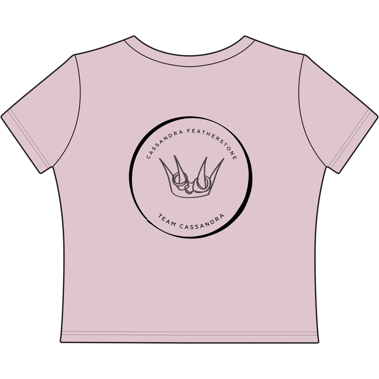 Feral for Fitz Khan Women's Baby Tee