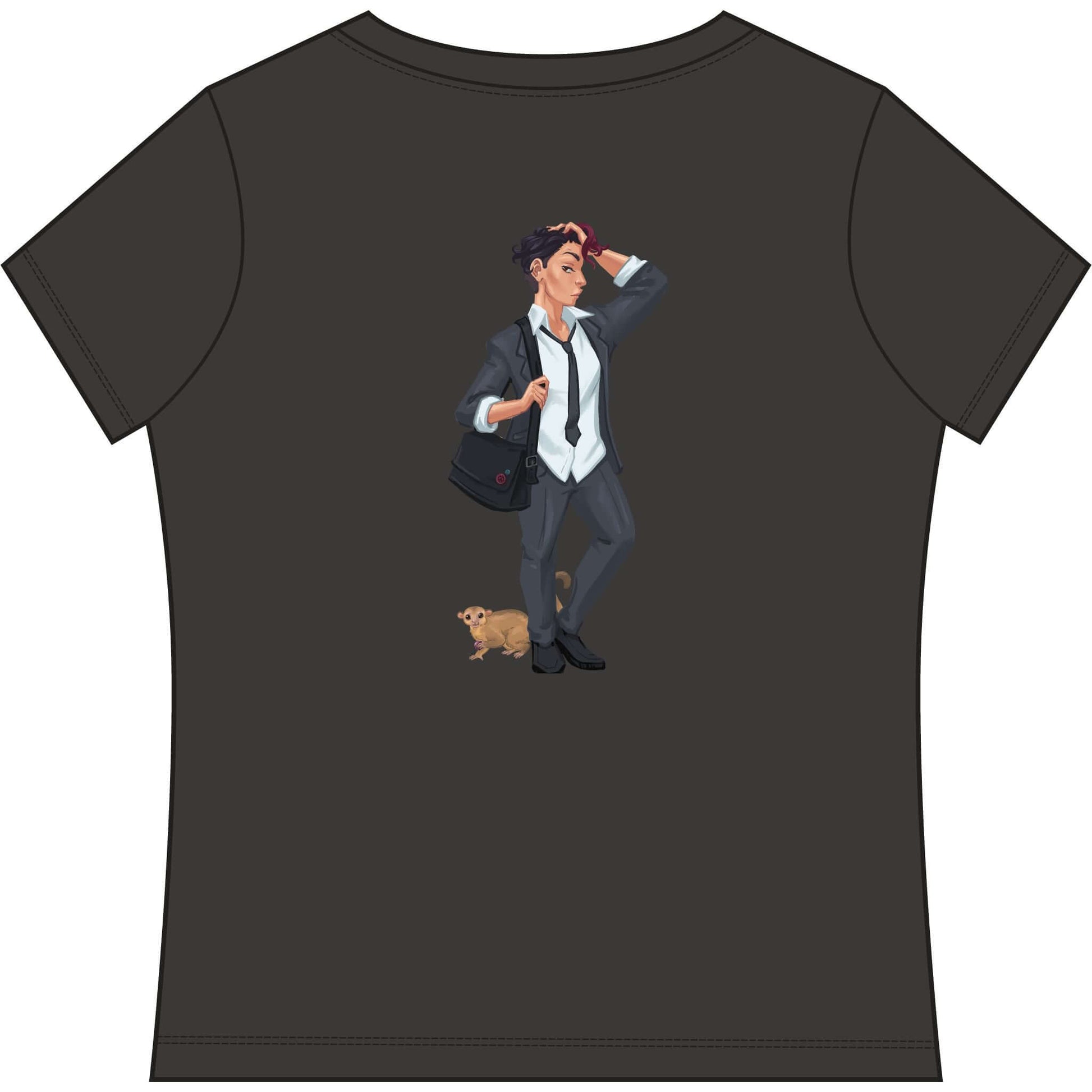 Cassandra Featherstone x Phantom Dame KK Band Tee V Neck