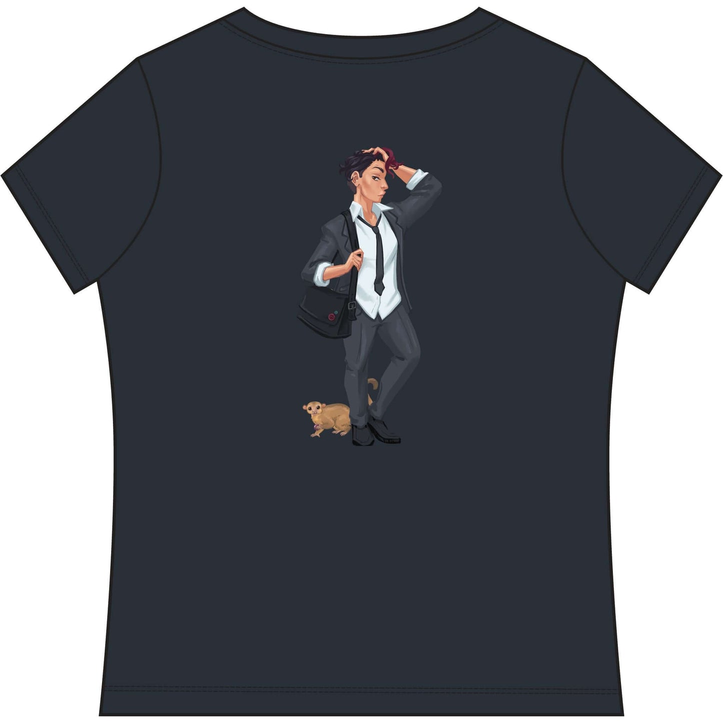 Cassandra Featherstone x Phantom Dame KK Band Tee V Neck
