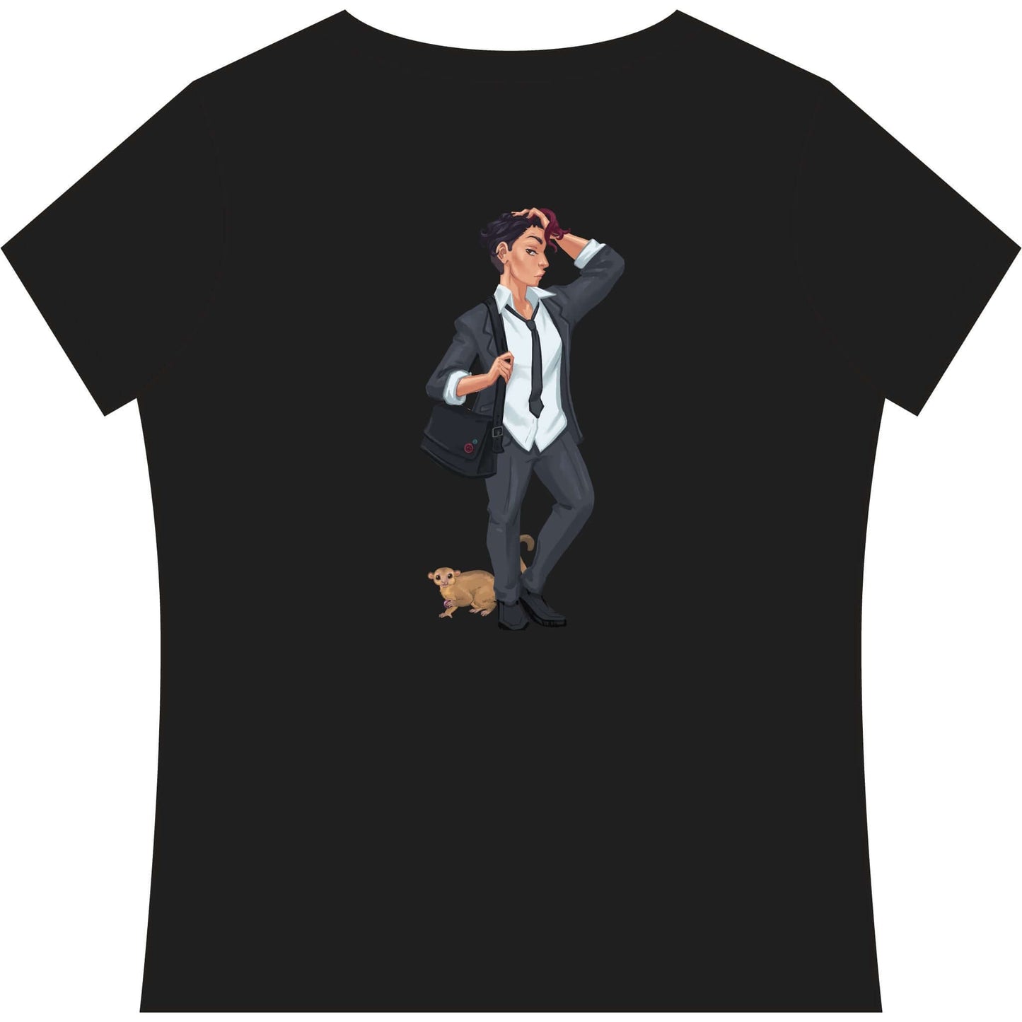 Cassandra Featherstone x Phantom Dame KK Band Tee V Neck