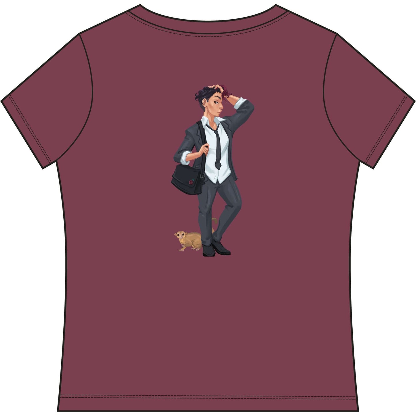 Cassandra Featherstone x Phantom Dame KK Band Tee V Neck