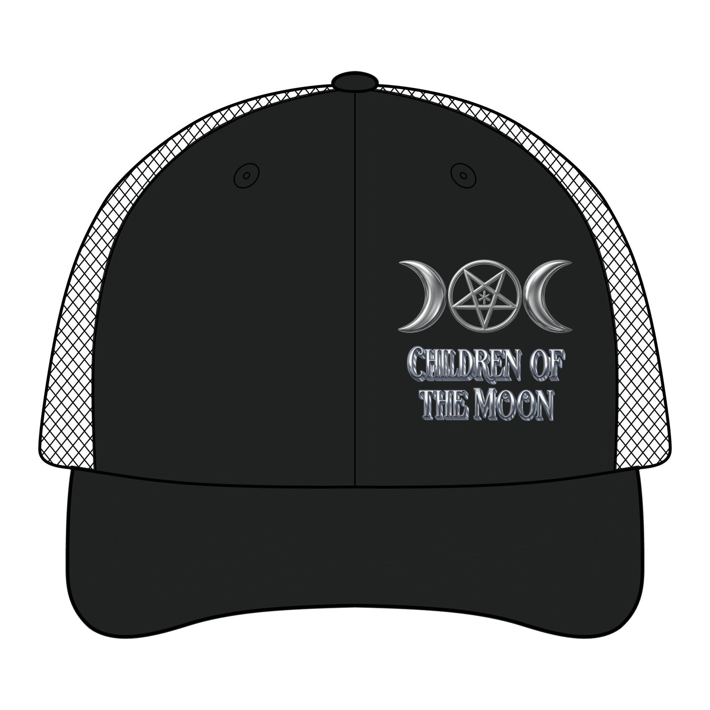 Darkness Falls COM Sandwich Trucker Cap