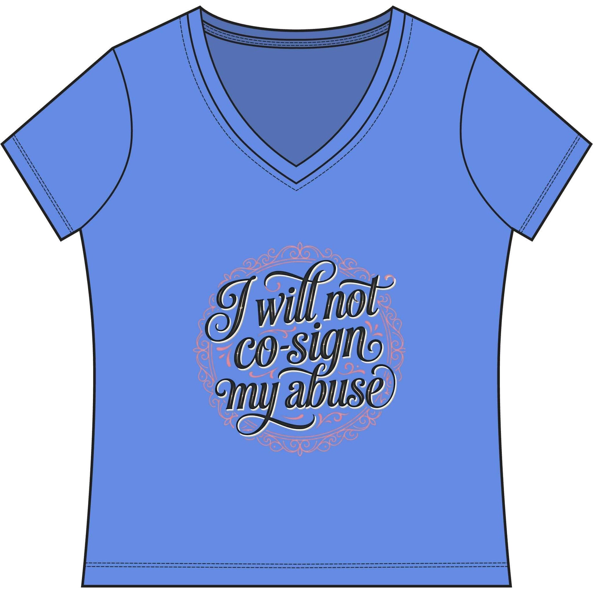 I Will Not Co-Sign Apex Women's Game VNeck Tee