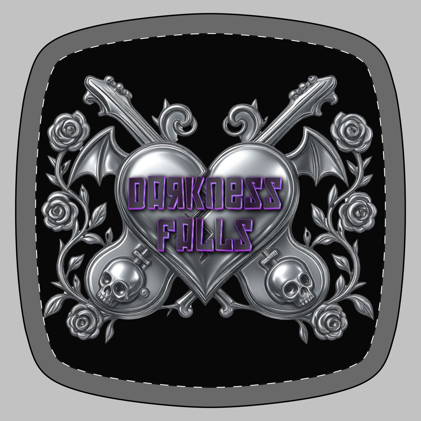 Darkness Falls COM Compact Square Mirror