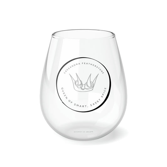 Cassandra Featherstone Stemless Wine Glass, 11.75oz