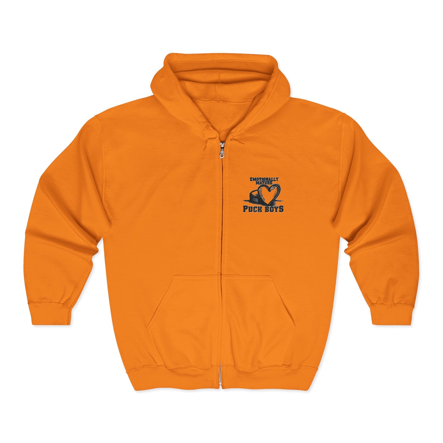 Emotionally Mature Puck Boys Unisex Heavy Blend™ Full Zip Hooded Sweatshirt