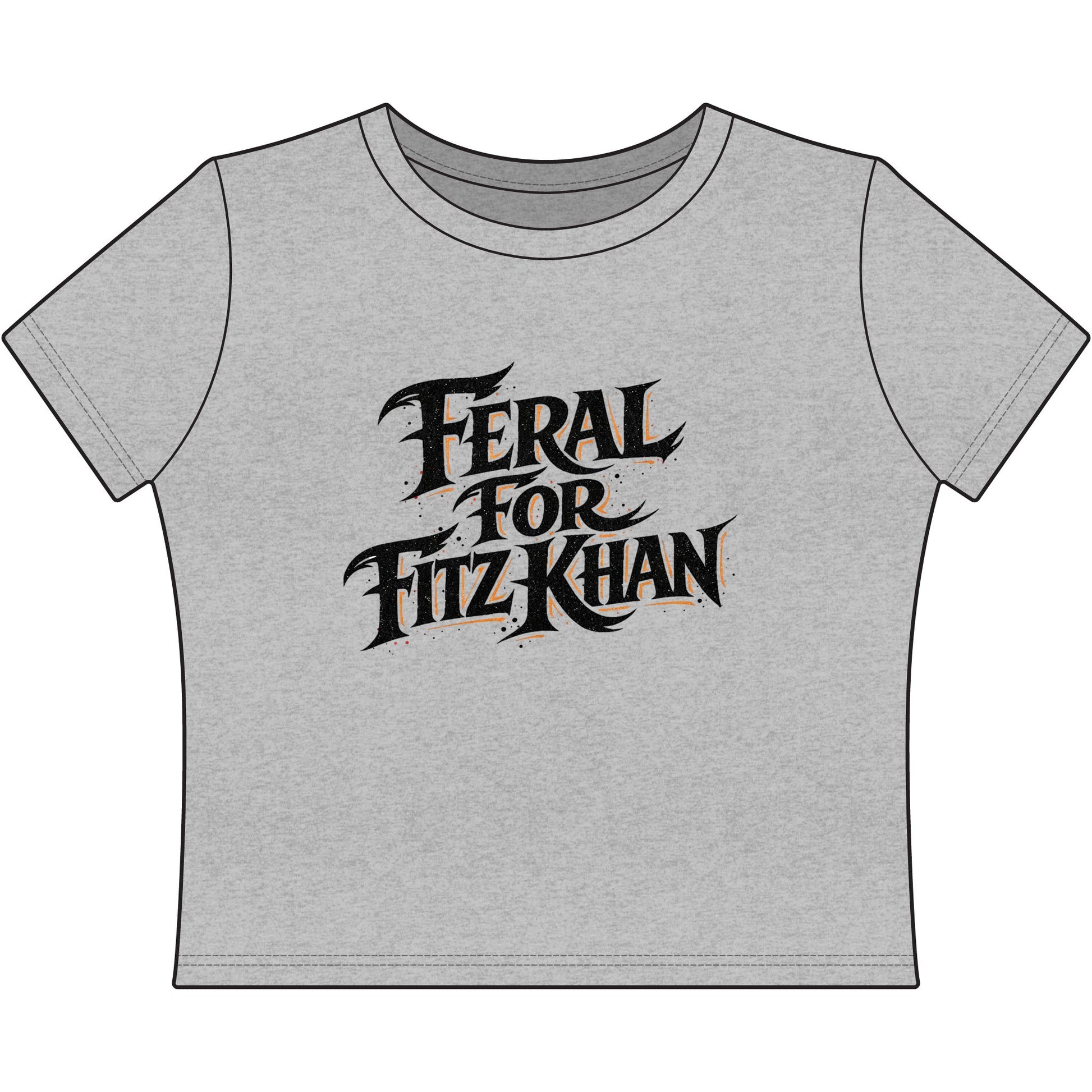 Feral for Fitz Khan Women's Baby Tee