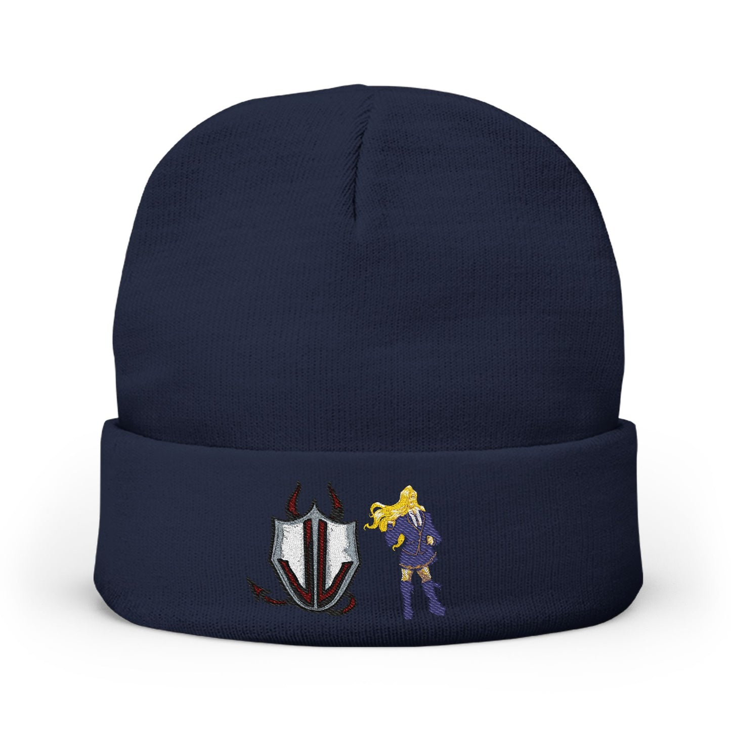 'Xerxes' Cassandra Featherstone x Phantom Dame Knit Beanie (Embroidery)