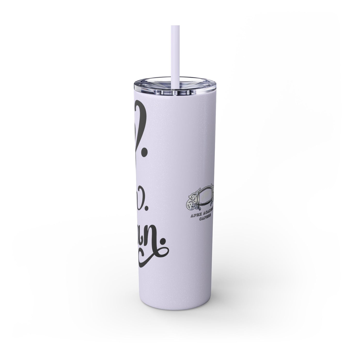 Fitz MF'N Khan Skinny Tumbler with Straw, 20oz