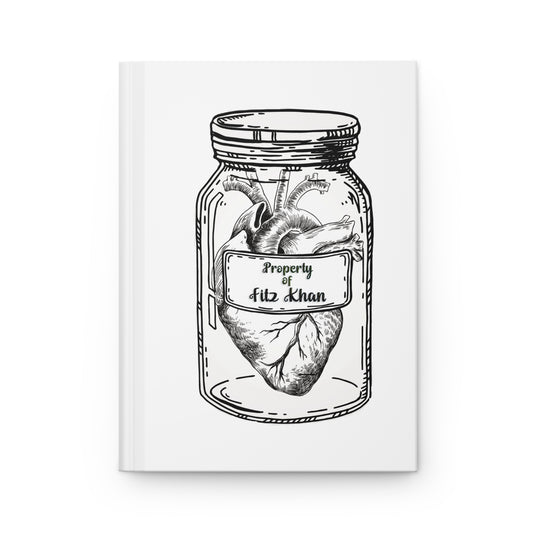 Property of Fitz Khan Heart Jar Hardcover Journal Matte