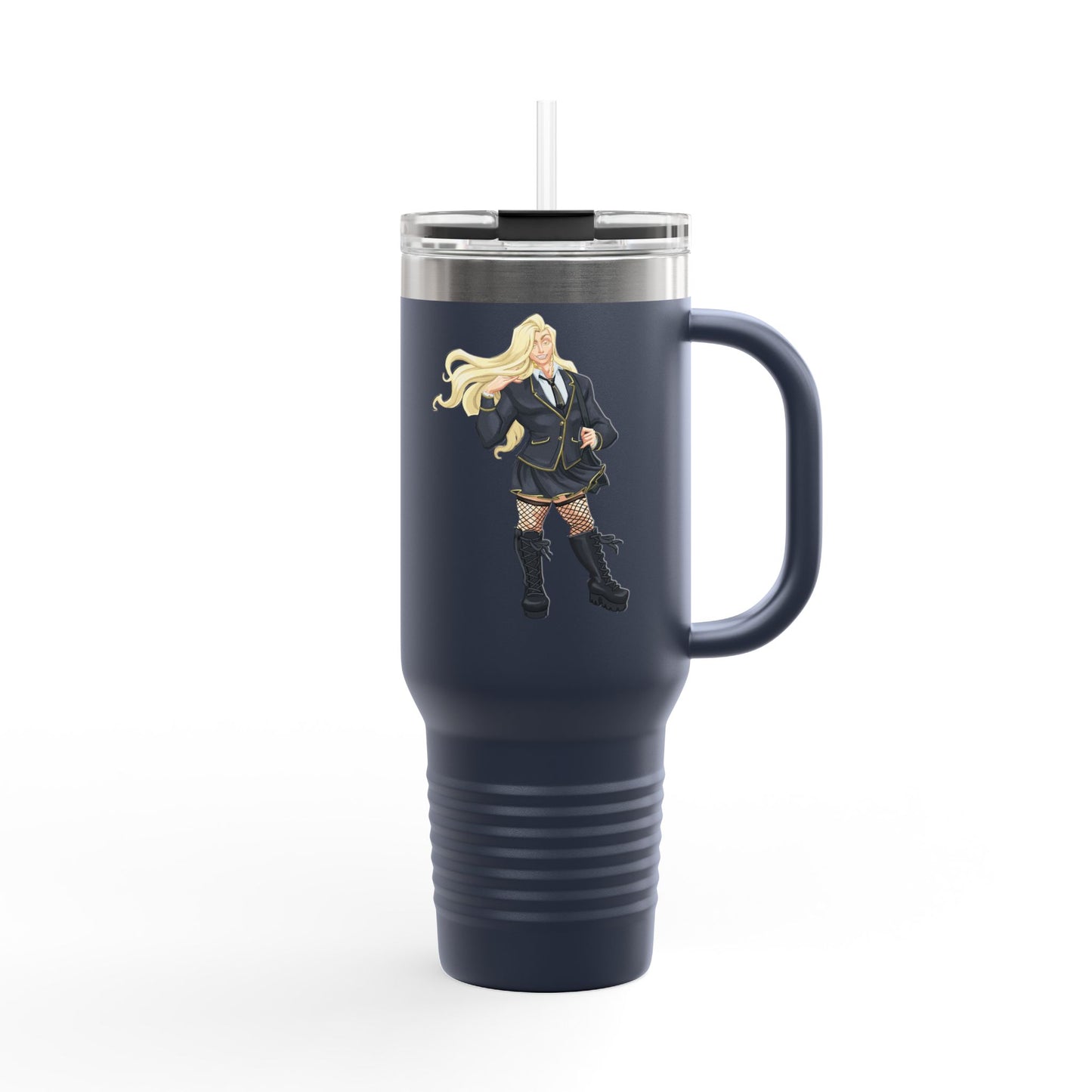 Cassandra Featherstone x Phantom Dame 'Xerxes' (Discordia University) Insulated Travel Mug, 40oz