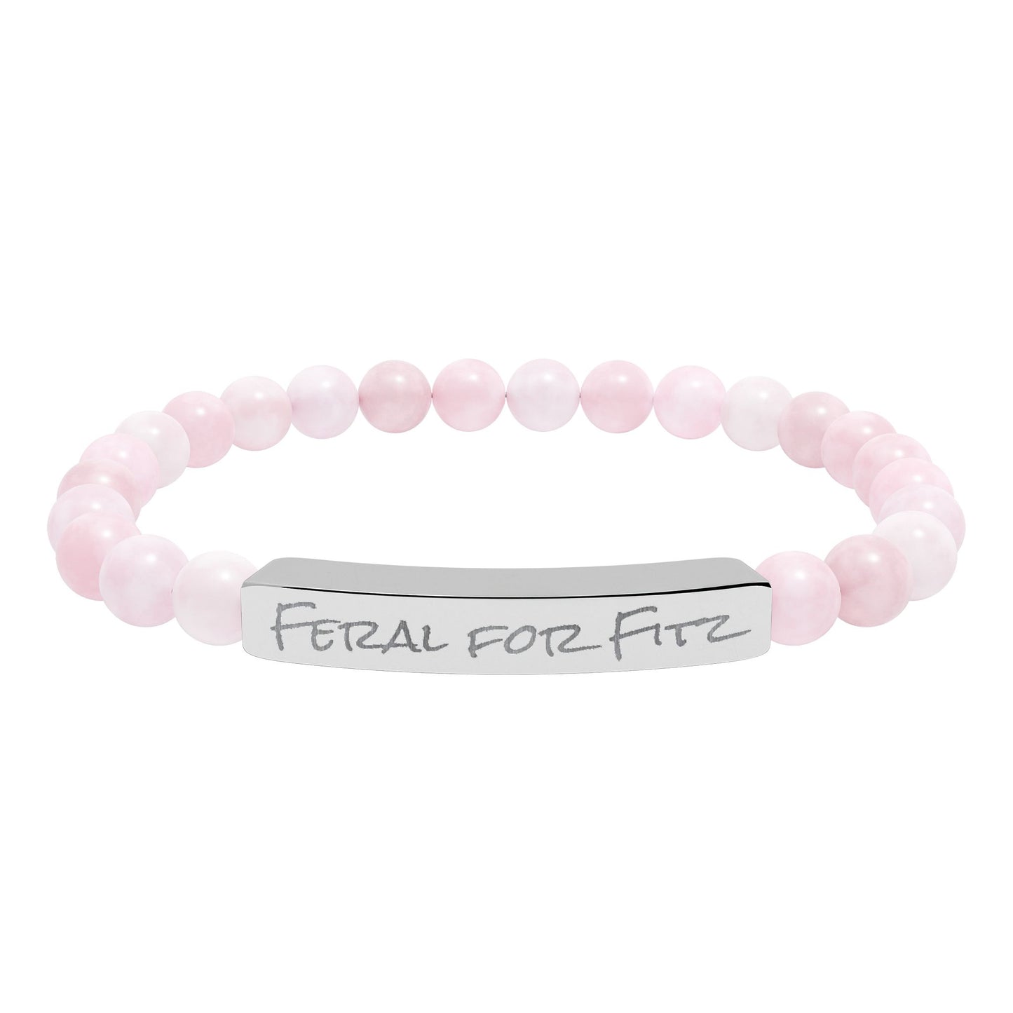 FFeral for Fitz AAC Natural Stone Stretch Bracelet Engraving