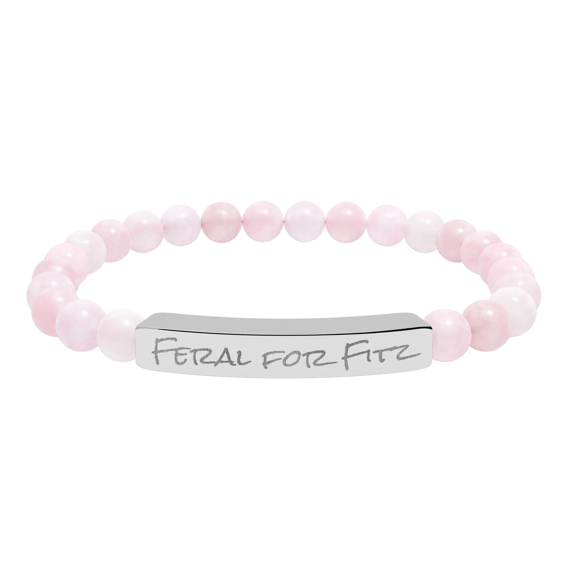 FFeral for Fitz AAC Natural Stone Stretch Bracelet Engraving
