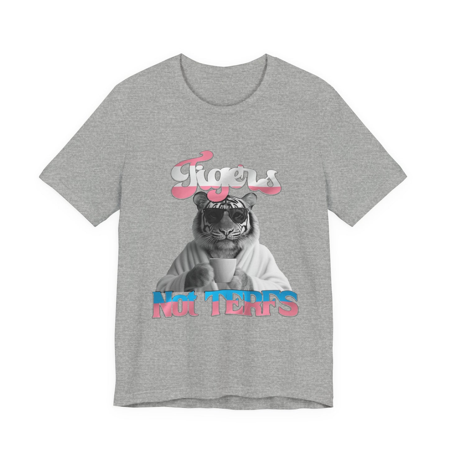FItz Khan 'Tigers Not TERFs' Unisex Jersey Short Sleeve Tee