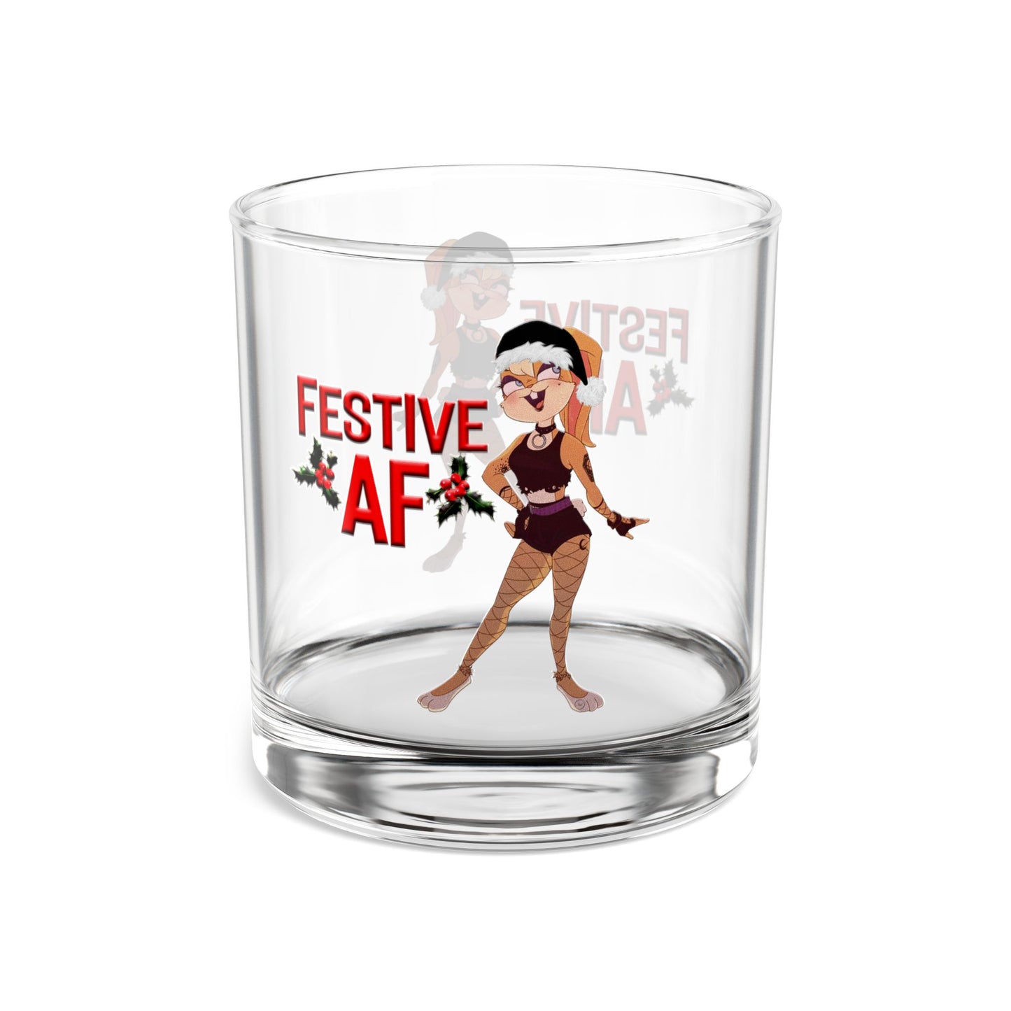 Apex Holiday Festive AF Rocks Glass, 10oz