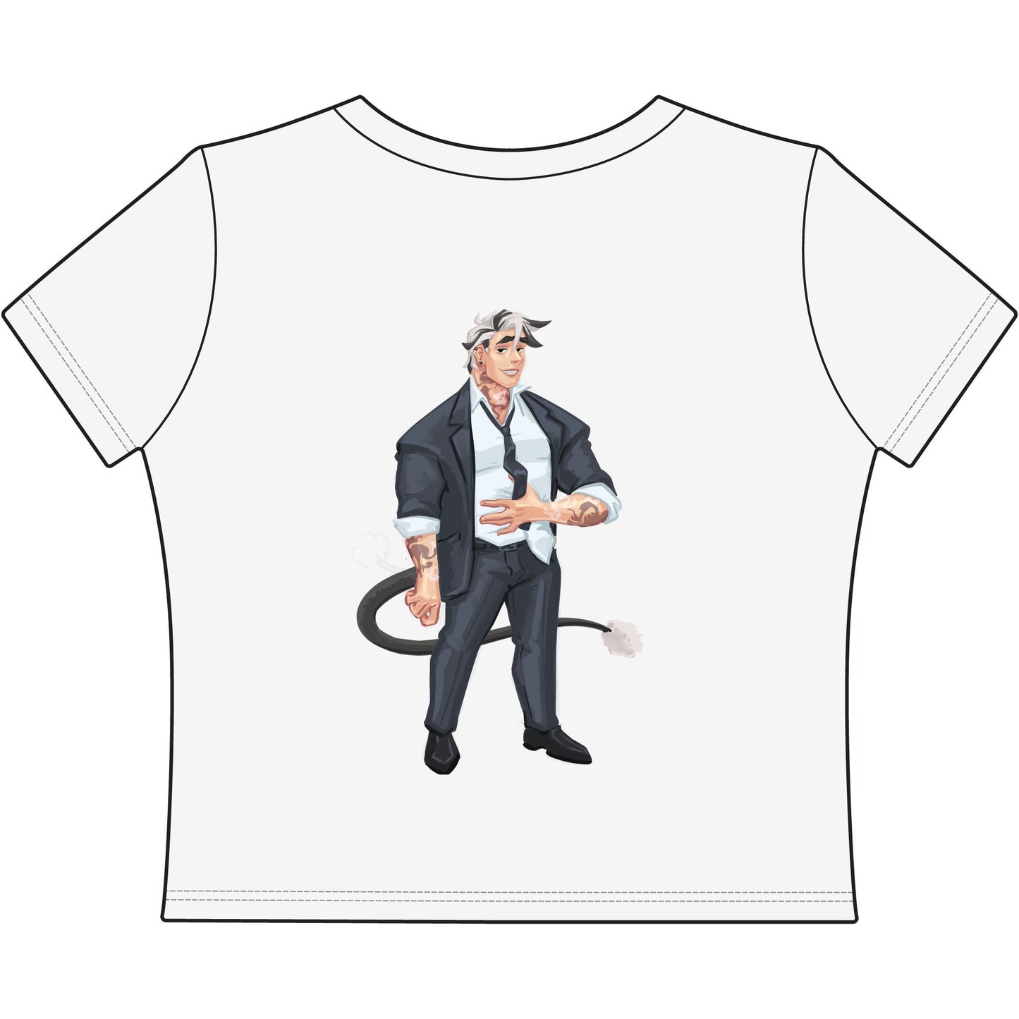 Cassandra Featherstone x Phantom Dame Salem Women Baby Tee