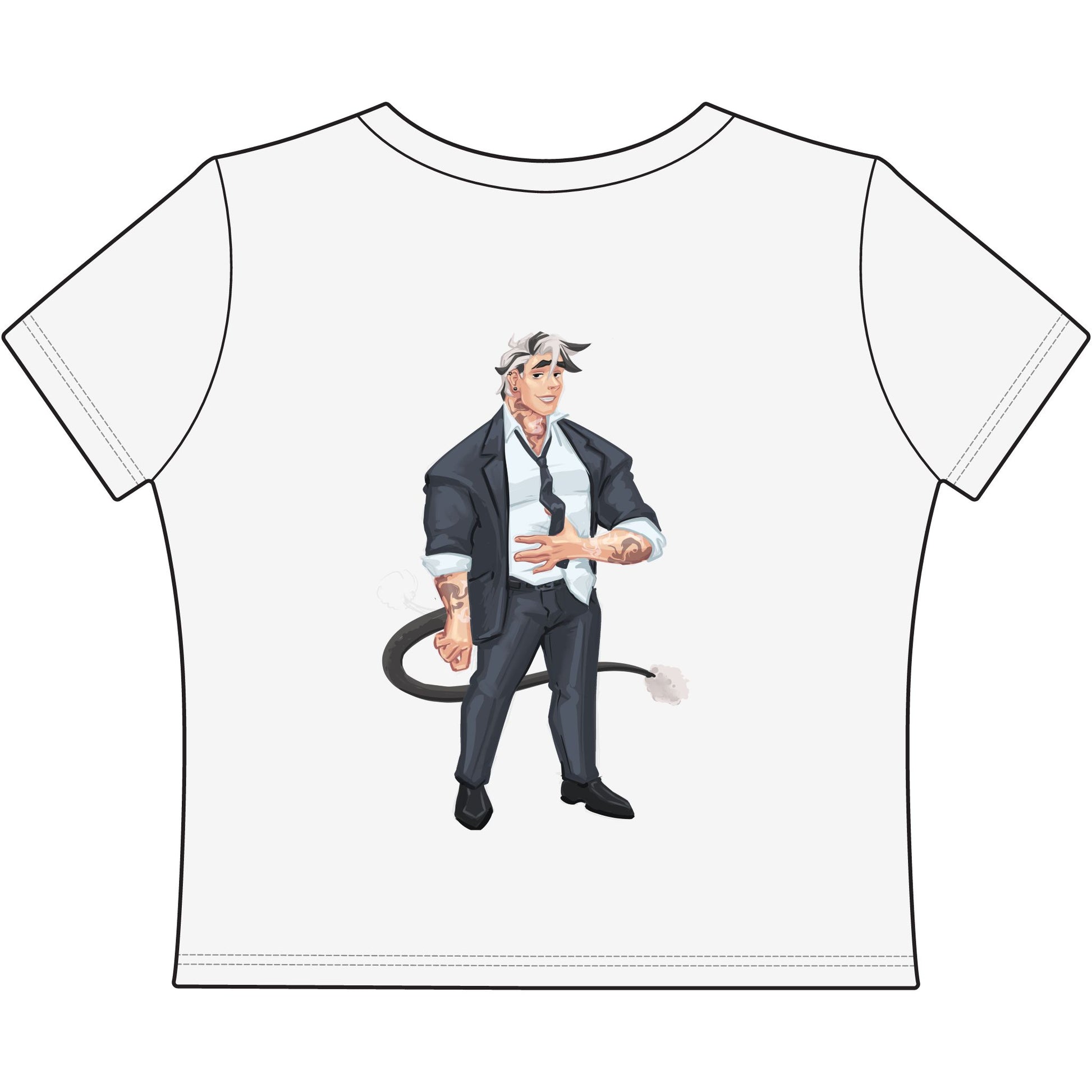 Cassandra Featherstone x Phantom Dame Salem Women Baby Tee