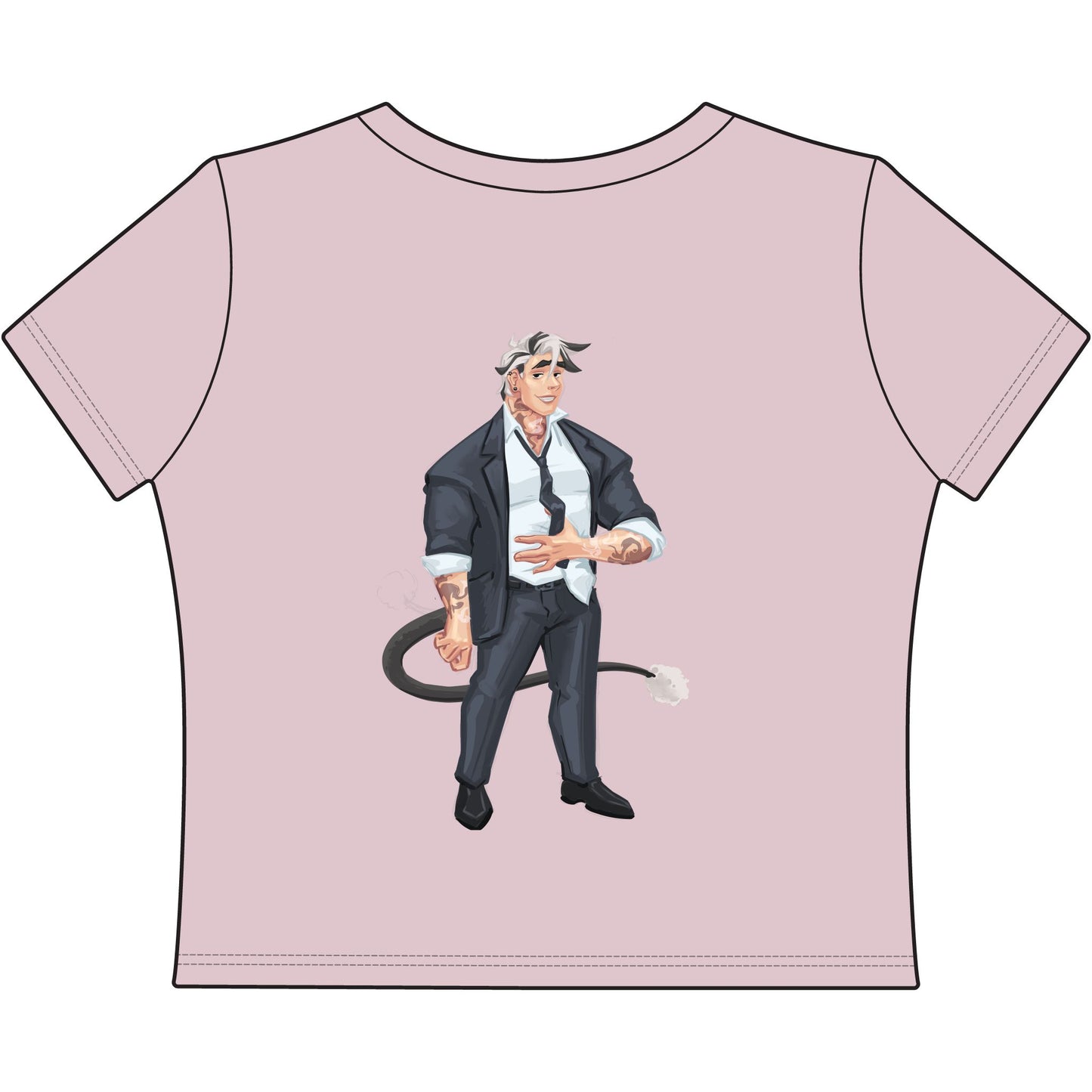 Cassandra Featherstone x Phantom Dame Salem Women Baby Tee