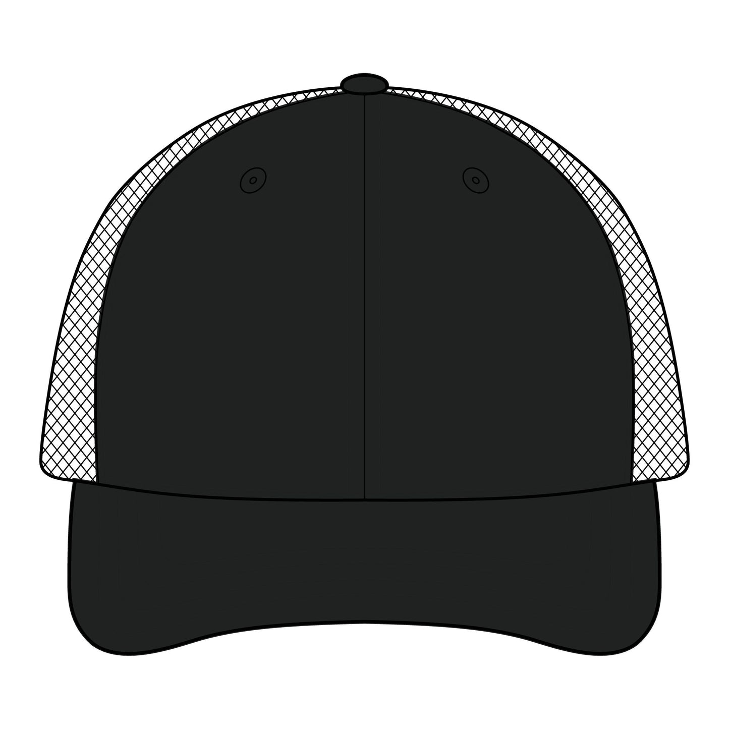 Darkness Falls COM Sandwich Trucker Cap