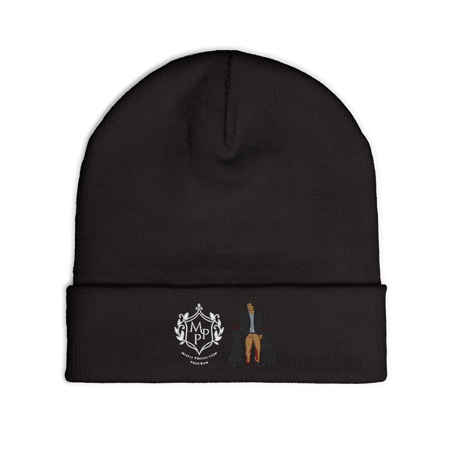 'Teddy' Cassandra Featherstone x Honeyy.Fae Knit Beanie (Embroidery)