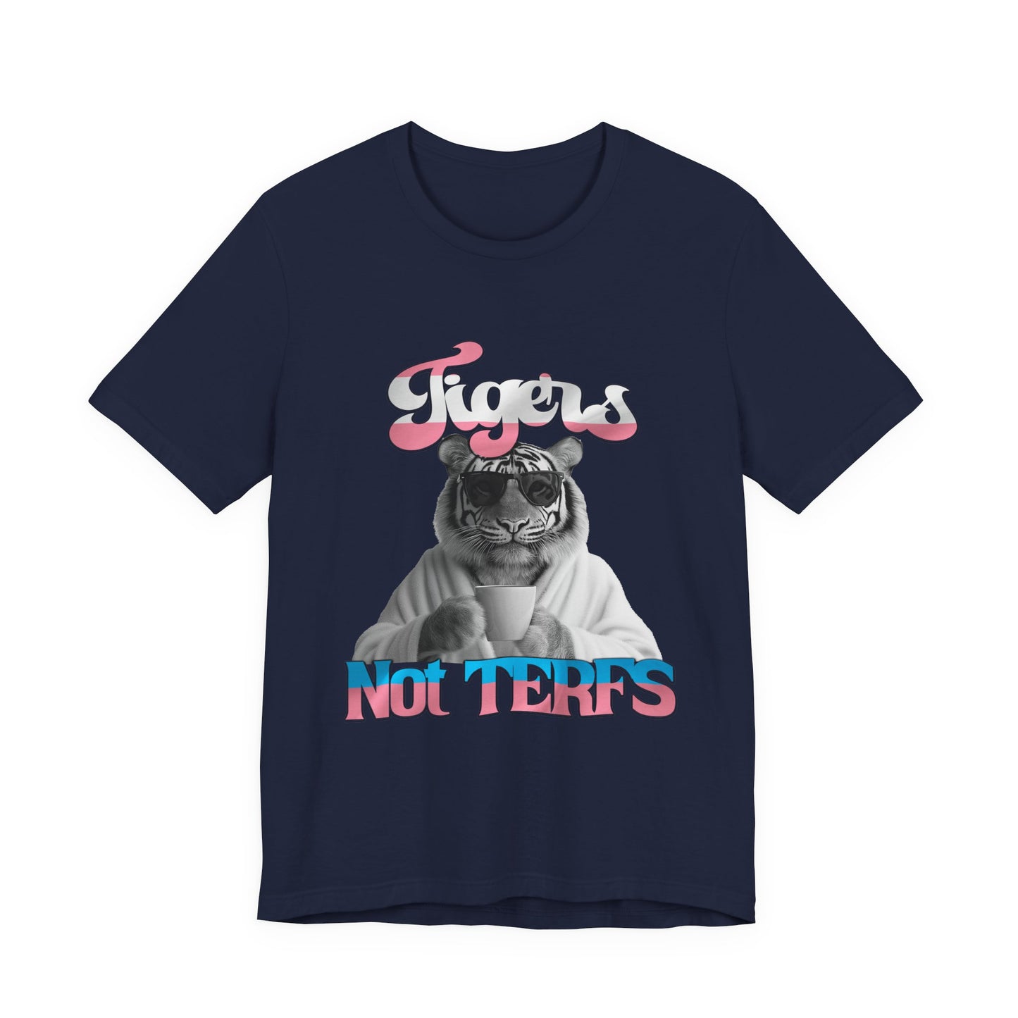 FItz Khan 'Tigers Not TERFs' Unisex Jersey Short Sleeve Tee