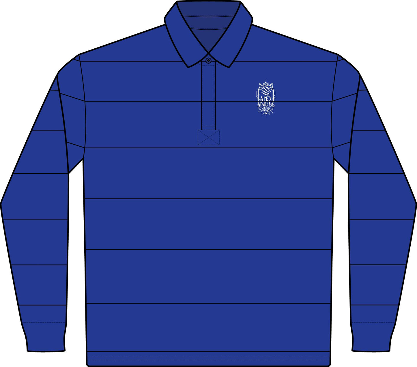 Cassandra Featherstone x Aethrastic Designs Classic Long Sleeve Rugby Polo