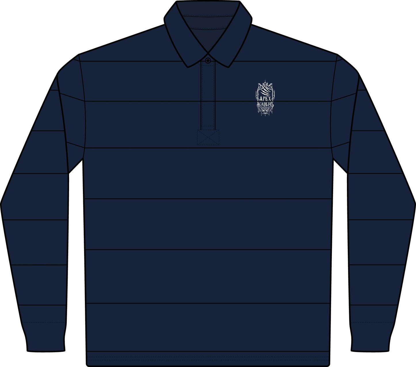 Cassandra Featherstone x Aethrastic Designs Classic Long Sleeve Rugby Polo