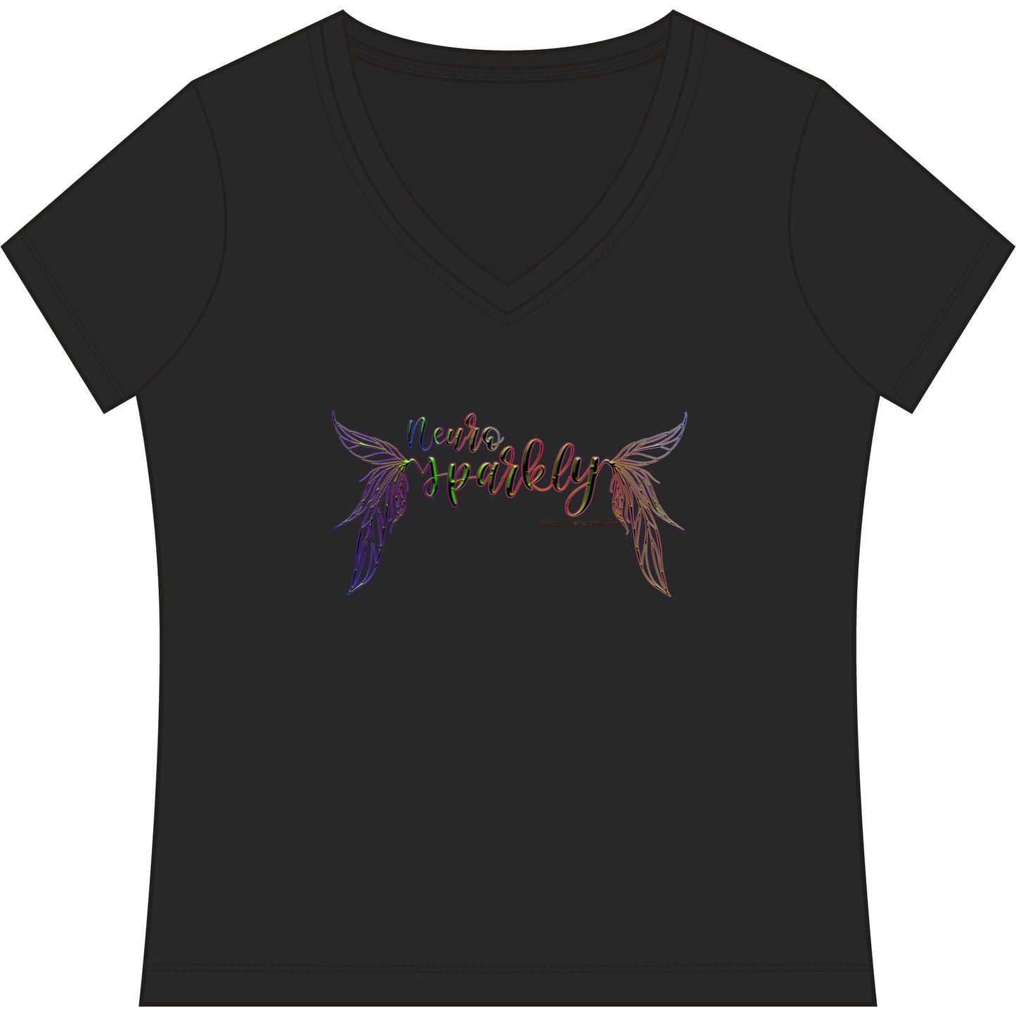 Neurosparkly Woman Game V-Neck Tee