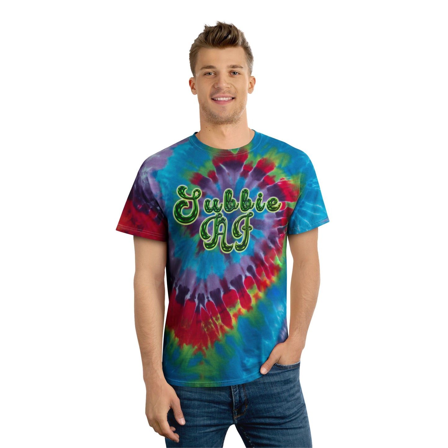 Chess' Subbie AF Tie-Dye Tee, Spiral