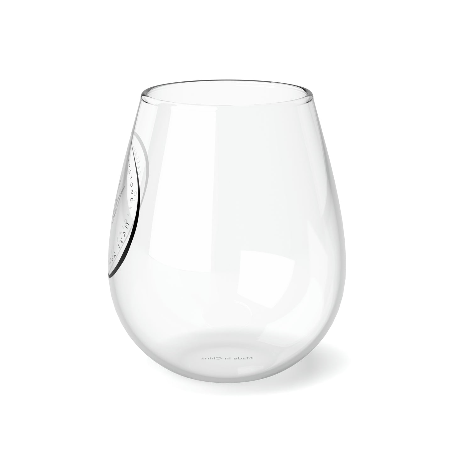 Influencer Team Stemless Wine Glass, 11.75oz