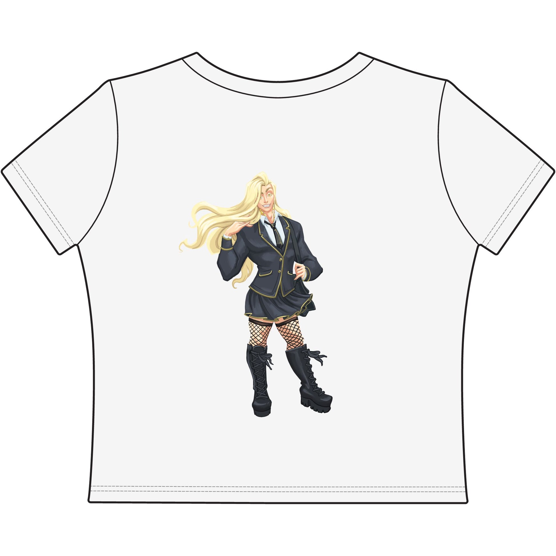 Cassandra Featherstone x Phantom Dame Xerxes Women Baby Tee