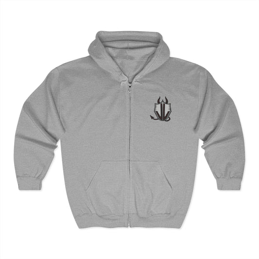 Cassandra Featherstone x Spookacola 'Kit Kat' Unisex Heavy Blend™ Full Zip Hooded Sweatshirt