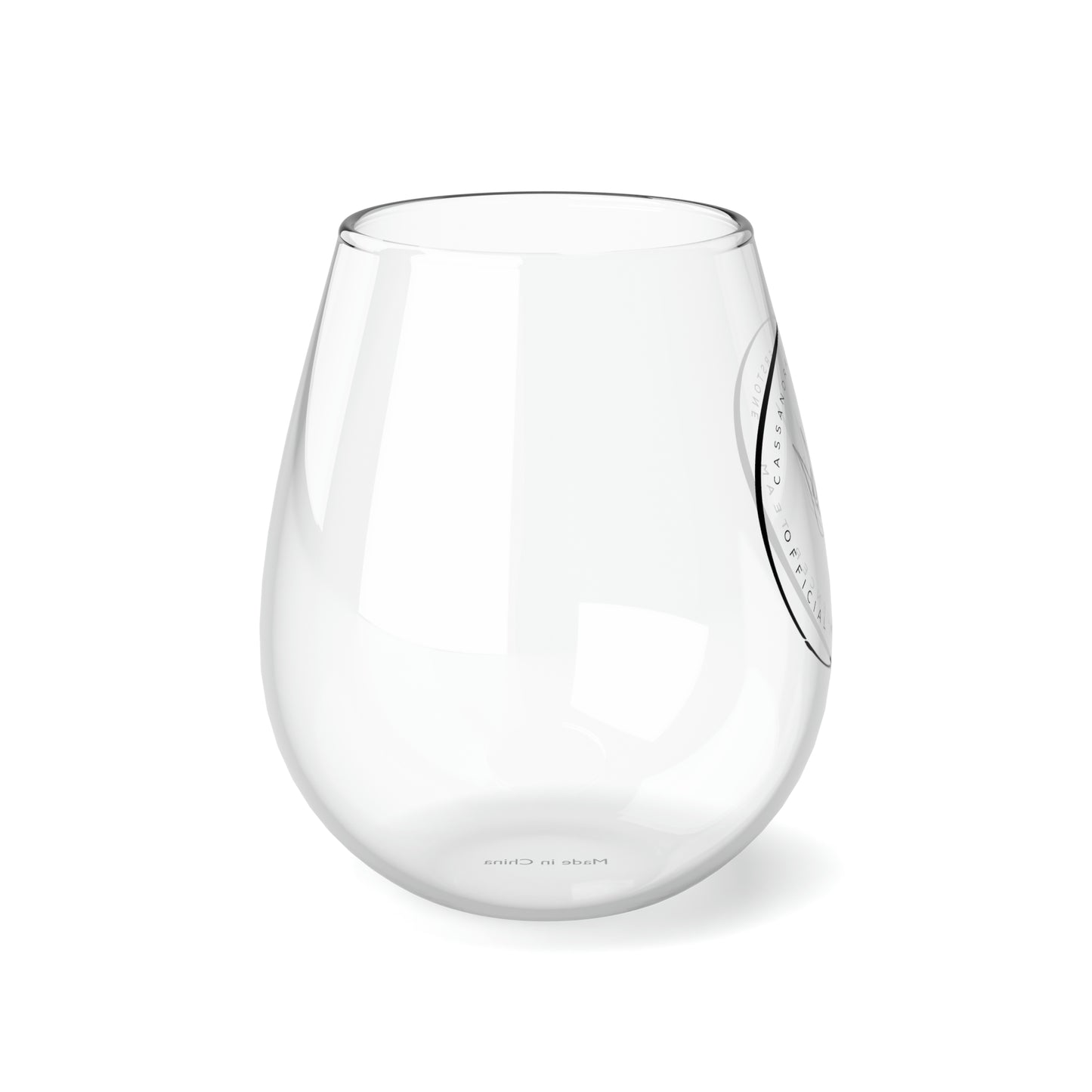 Influencer Team Stemless Wine Glass, 11.75oz