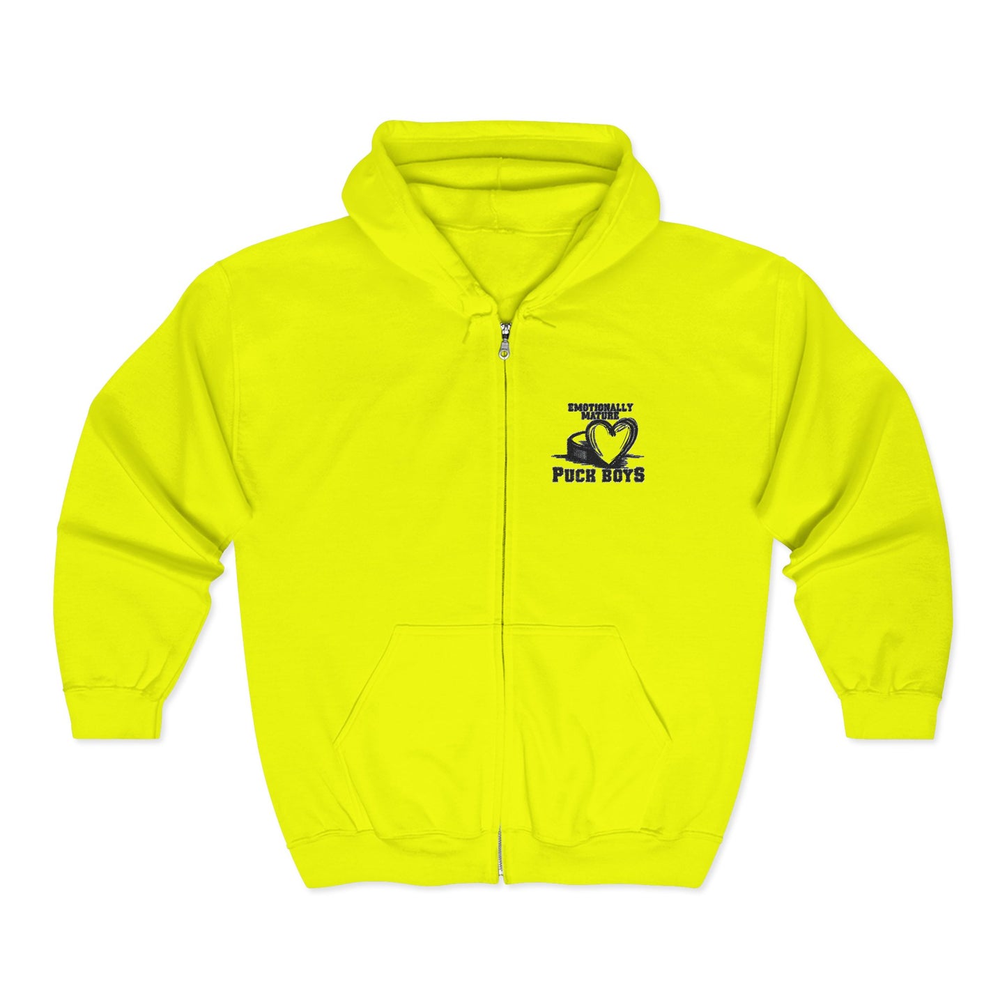 Emotionally Mature Puck Boys Unisex Heavy Blend™ Full Zip Hooded Sweatshirt