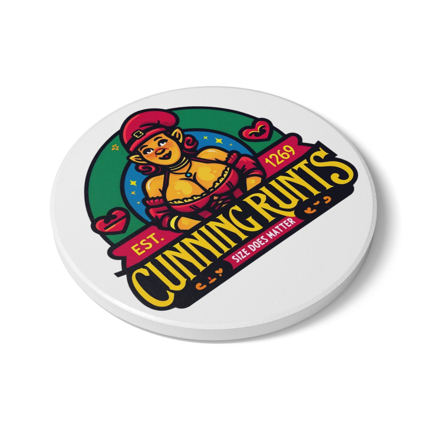 Cunning Runts COM Ceramic Coaster