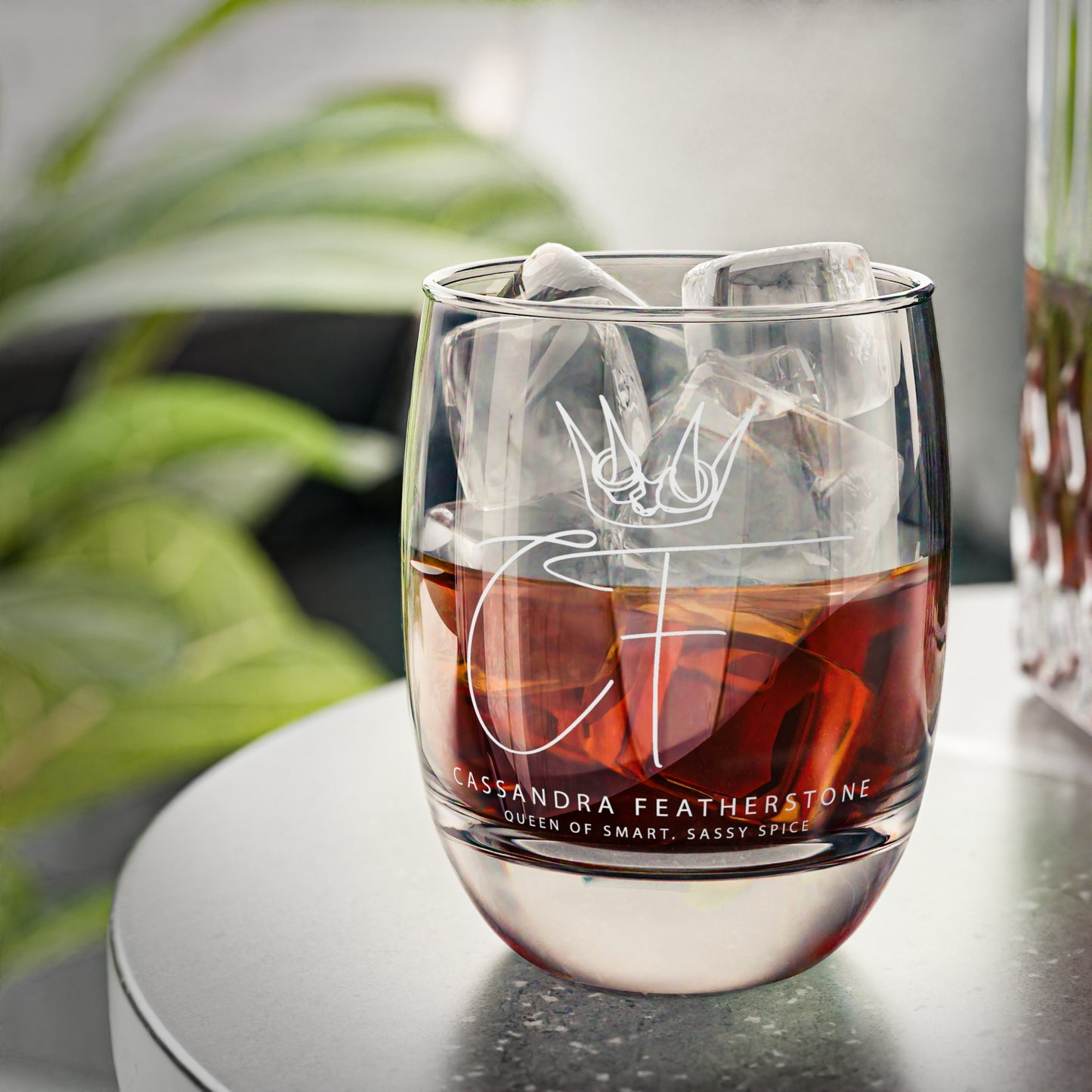 Cassandra Featherstone Stemless Glass